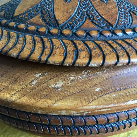 Vintage Mid Century Modern Covered Catch All Bowl - Picture 5 of 6